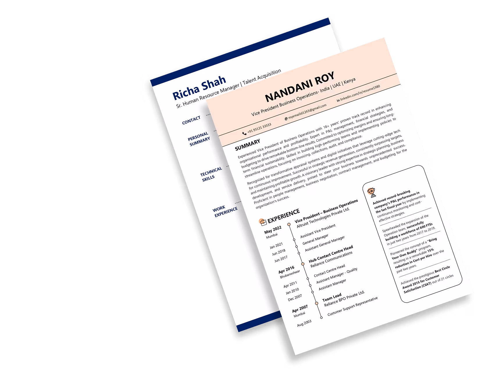 Resume Template for Free